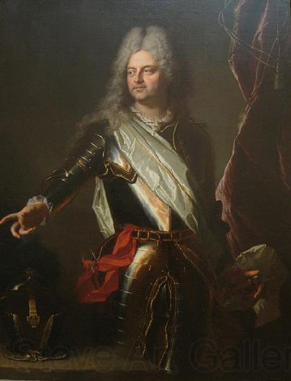 Hyacinthe Rigaud Portrait of Charles-Auguste d'Allonville, Germany oil painting art